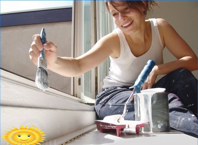 Utiliser un pinceau flûte pour peindre une fenêtre