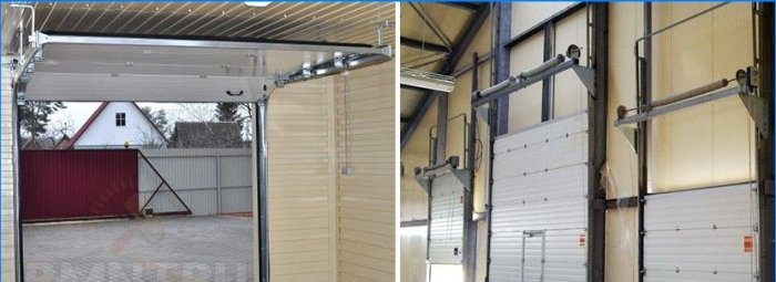 Portes de garage sectionnelles: installation de bricolage