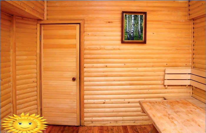 Portes pour bains, saunas, hammams: exigences, caractéristiques, équipements