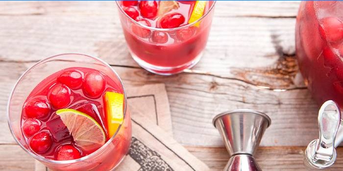 Sangria aux canneberges