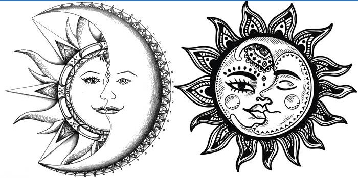 soleil et lune