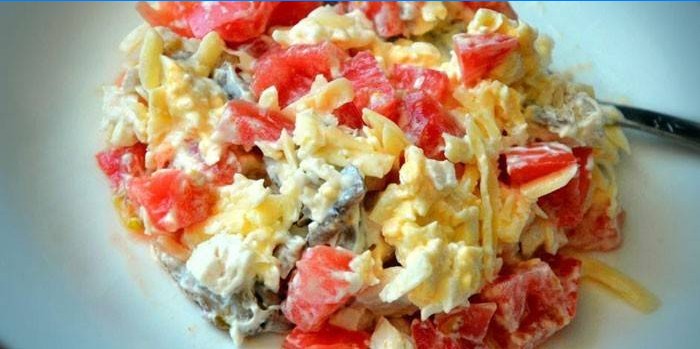 Apéritif de poulet aux tomates