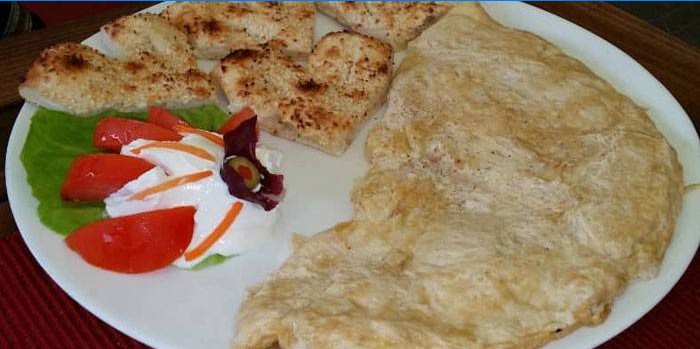 Omelette prête