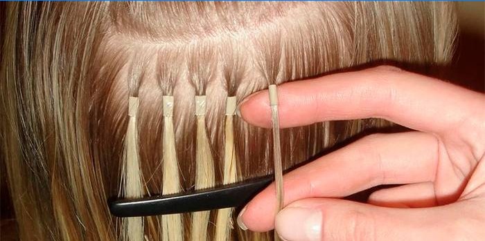 Procédure d'extension des cheveux