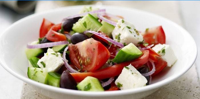 Salade grecque avec fetaxa