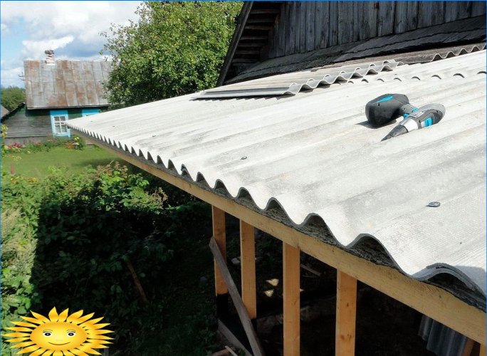 Toit bricolage: toit en ardoise