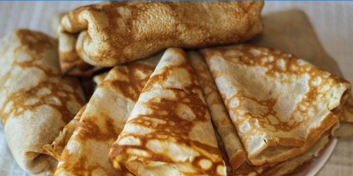 Crêpes minces à la farine de busserole