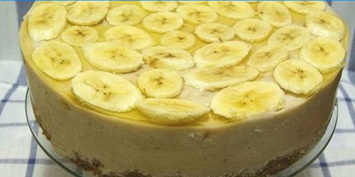 Gâteau aux bananes avec du yaourt