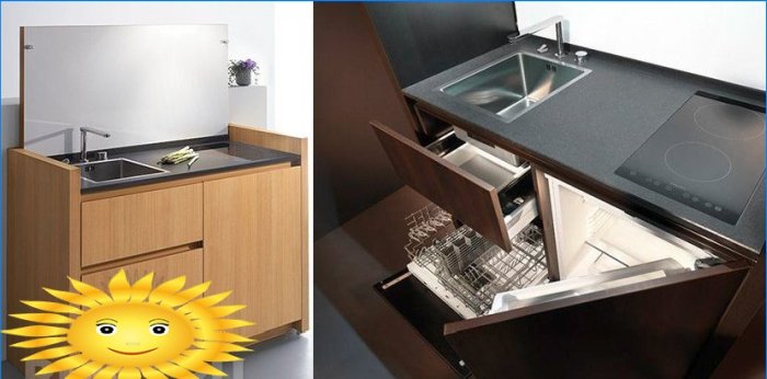 Choisir une kitchenette modulable. Astuces, caractéristiques, fonctionnalités