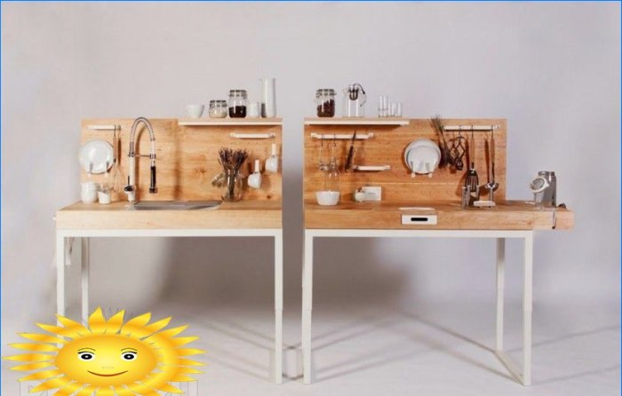 Choisir une kitchenette modulable. Astuces, caractéristiques, fonctionnalités