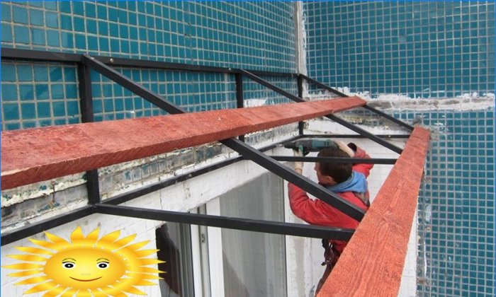 Comment faire un toit sur un balcon au dernier étage