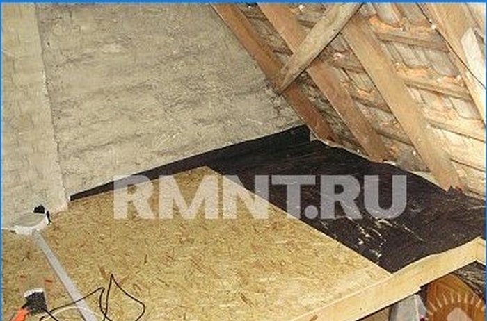 Revêtement du plancher du grenier OSB