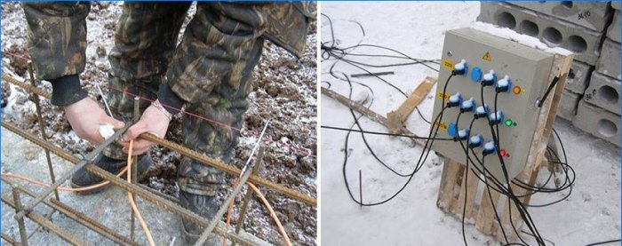 Réchauffer le béton en hiver