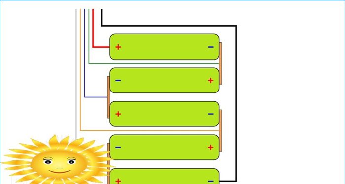 Connexion de 18650 cellules