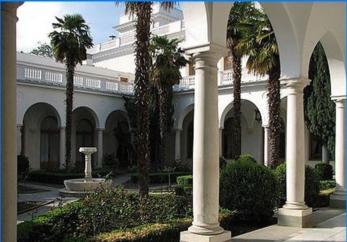 La cour intérieure du palais de Livadia
