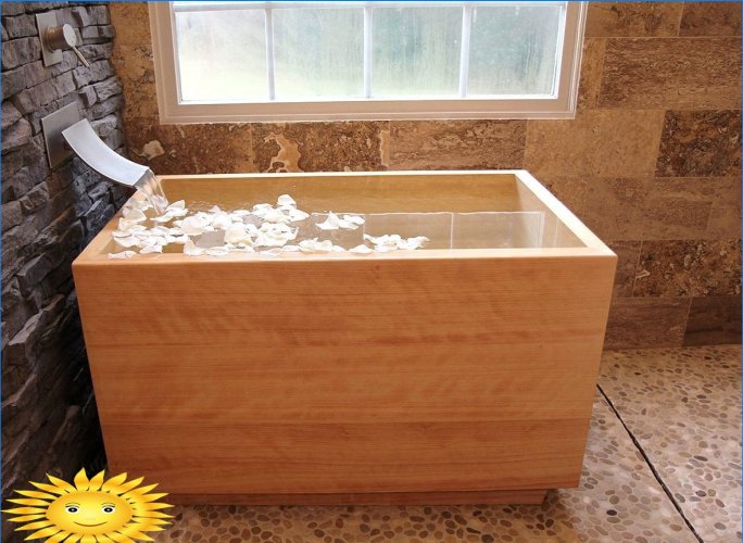 Salle de bain de style japonais