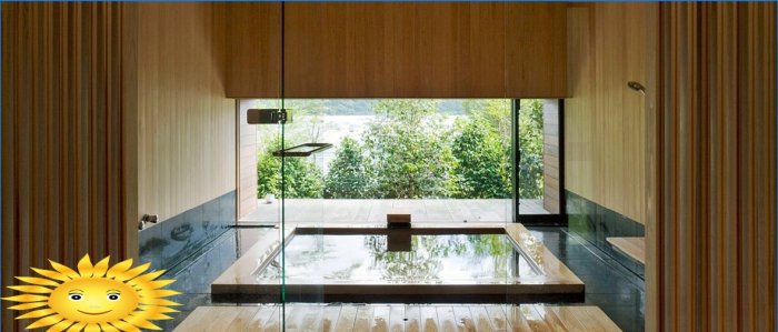 Salle de bain de style japonais