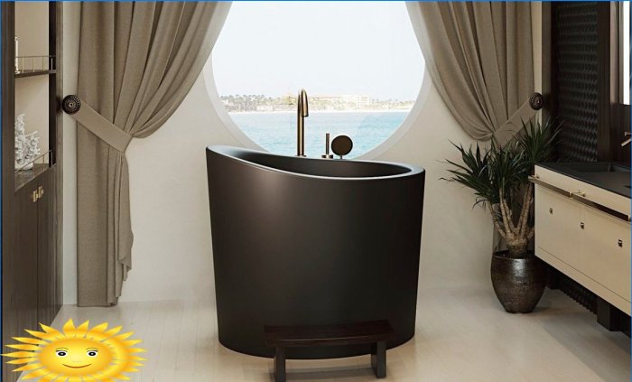 Salle de bain de style japonais
