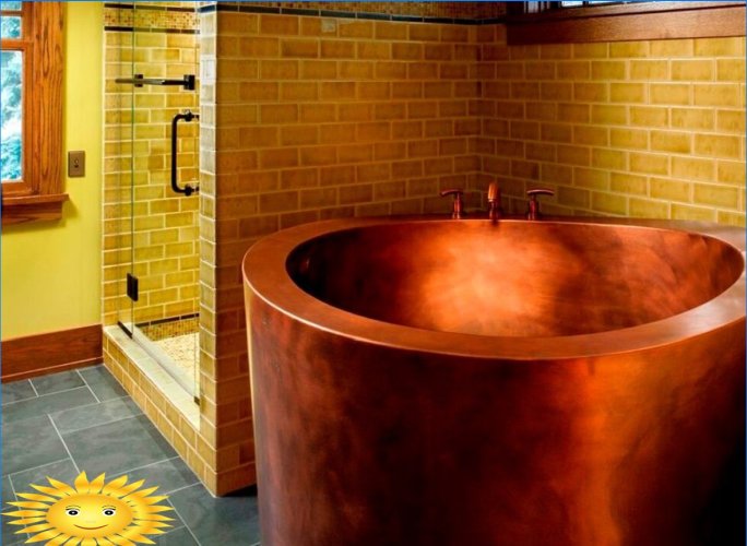 Salle de bain de style japonais