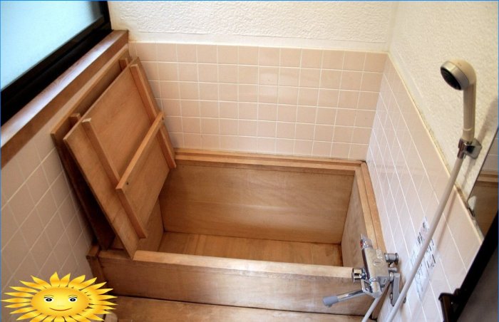 Salle de bain de style japonais