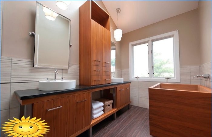 Salle de bain de style japonais