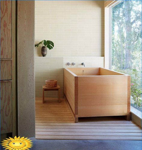 Salle de bain de style japonais