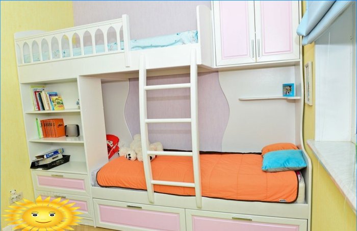 Une bonne solution pour une crèche - un lit superposé