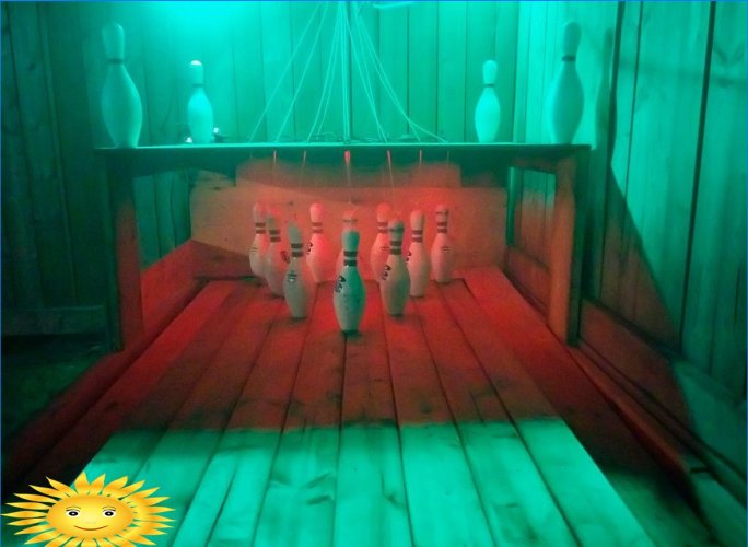 Bowling DIY derrière la maison