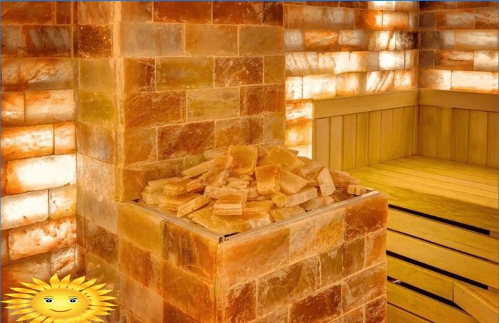 Briques de sel pour bains et saunas