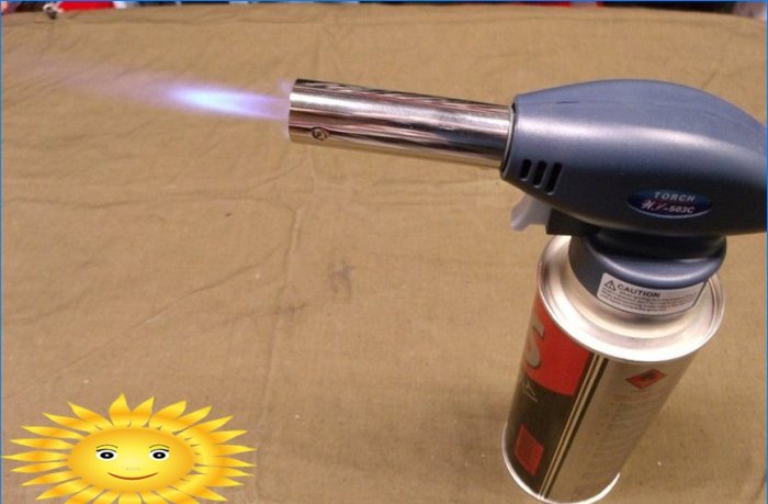 Brûleur à gaz sur un bidon. Choix, utilisation