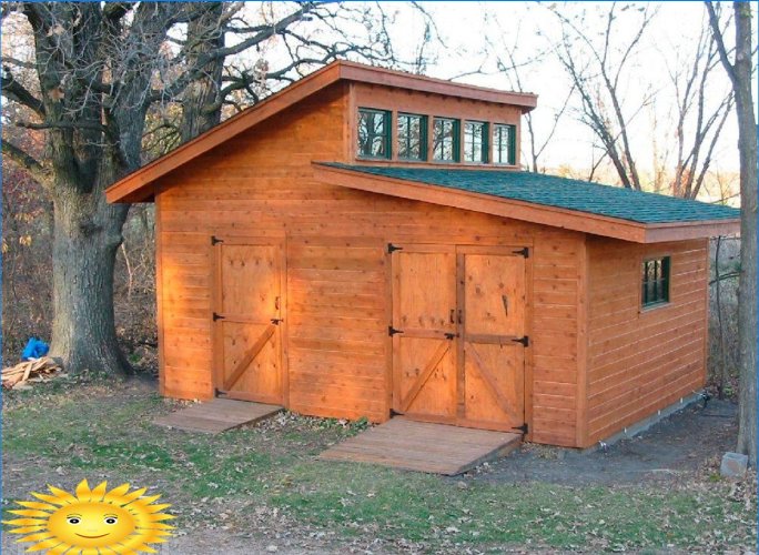 Comment construire un hangar en bois de vos propres mains