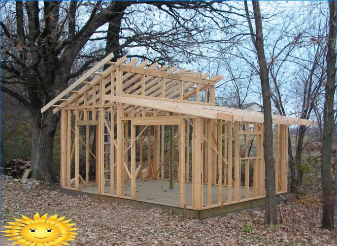 Comment construire un hangar en bois de vos propres mains