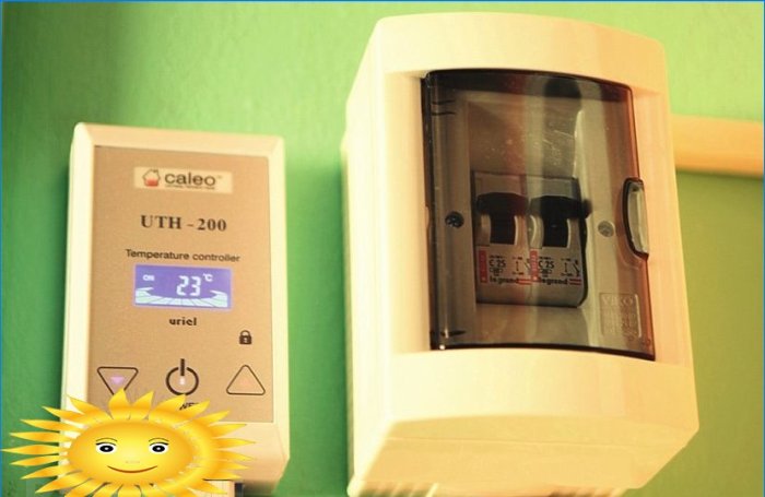 Thermostat de plancher chauffant infrarouge