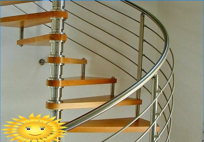 Garde-corps d'escalier en colimaçon: options