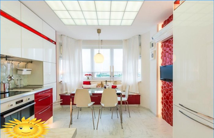 Loggia combinée avec la cuisine: photos et exemples de design