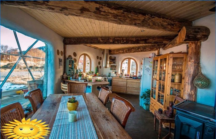 Nature House - une maison sous un dôme géodésique dans l'Arctique