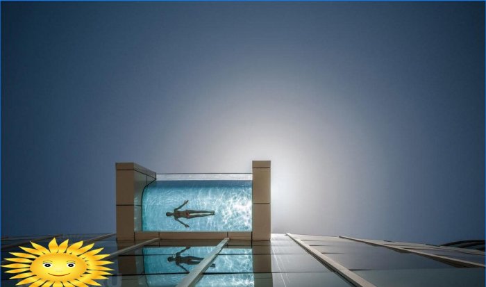 Piscines en porte-à-faux: caractéristiques, exemples de photos