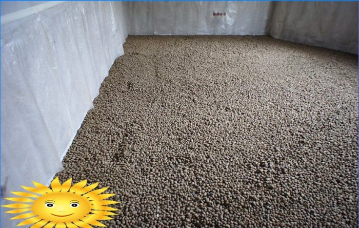 Remblayer le sol avec de l'argile expansée
