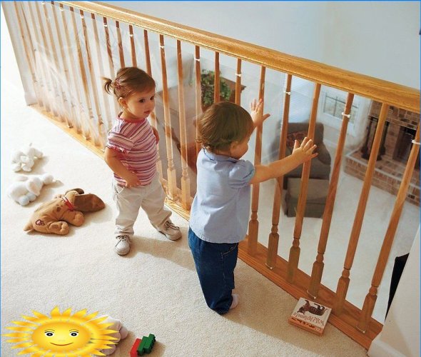 Protection des escaliers contre les enfants