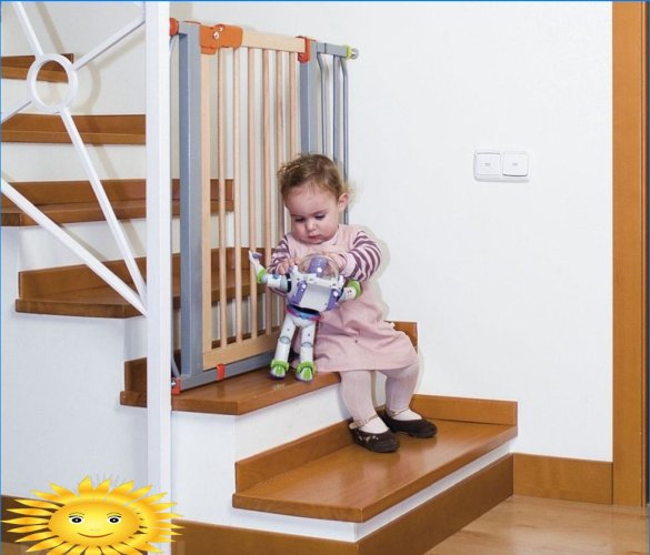Protection des escaliers contre les enfants