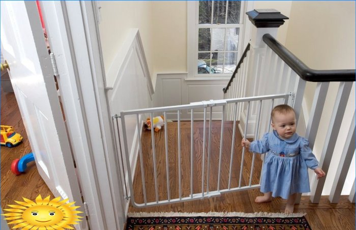 Protection des escaliers contre les enfants