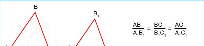 Similitude des triangles sur trois côtés
