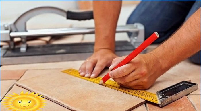 Systèmes de nivellement de carreaux ou croix et installation à l'œil