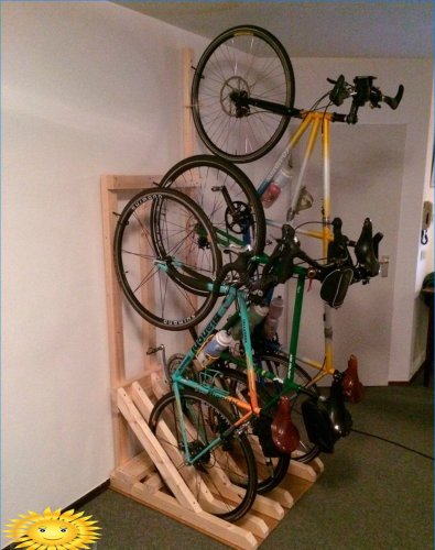 Tous les types de supports à vélos: de la rue à l'appartement