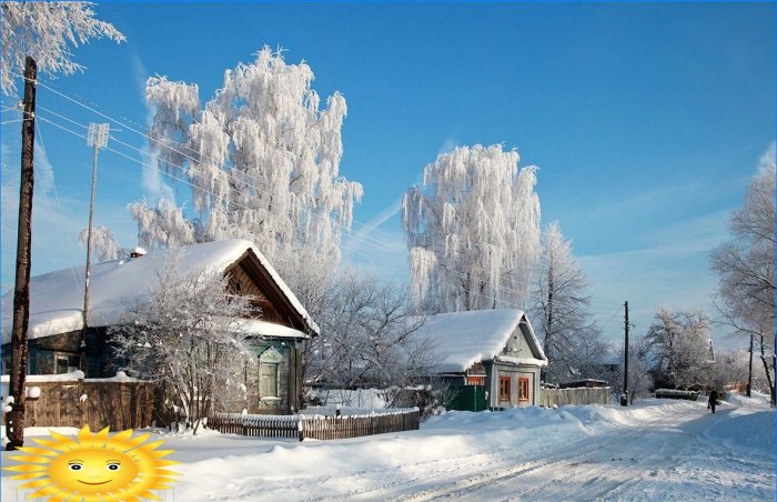Collection de photos: l'hiver russe dans le village