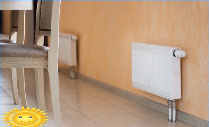 Radiateurs à panneaux avec raccordement inférieur pour le chauffage domestique