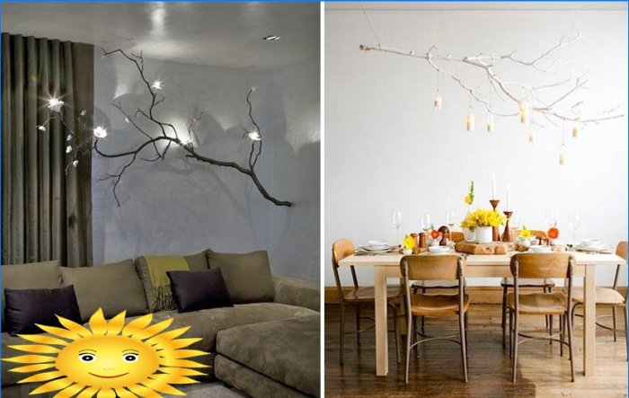 Décoration de maison bricolage à partir de branches: 20 photos et idées