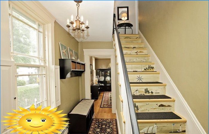 Escalier en bois dans la maison. 20 idées de photos