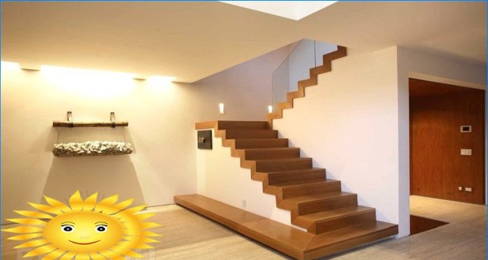 Escalier en bois dans la maison. 20 idées de photos