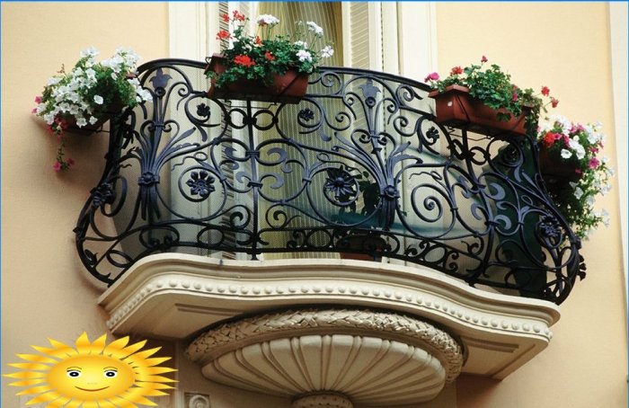 Forgé et forgé: balcons